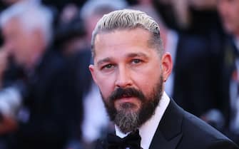 CANNES, FRANCE - MAY 16: Shia LaBeouf attends the "Megalopolis" red carpet during the 77th Annual Cannes Film Festival at Palais des Festivals on May 16, 2024 in Cannes, France. (Photo by Max Cisotti/Dave Benett/Getty Images)