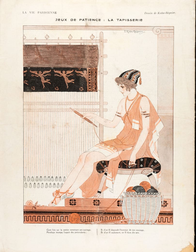 Joseph_Kuhn-Régnier_Penelope_alla_tela_in_“La_Vie_Parisienne”_18_4_maggio_1918.jpg