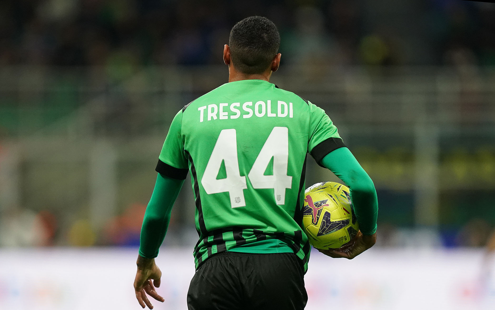 Foto Spada/LaPresse 13 Maggio 2023 - Milano  , Italia - sport, calcio - Inter vs Sassuolo   - Campionato italiano di calcio Serie A TIM 2022/2023 - Stadio San Siro Nella foto: Ruan Tressoldi Sassuolo

May 13, 2023 Milan  , Italy - sport, calcio - Inter vs Sassuolo- Serie A Football Championship 2022/2023 - San Siro Stadium . In the pic : Ruan Tressoldi