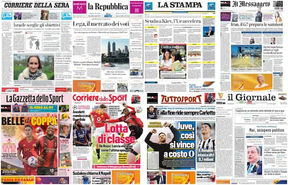 Le prime pagine dei quotidiani di oggi 18 aprile: la rassegna stampa