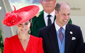 ASCOT, UNITED KINGDOM - JUNE 23: (EMBARGOED FOR PUBLICATION IN UK NEWSPAPERS UNTIL 24 HOURS AFTER CREATE DATE AND TIME) Catherine, Princess of Wales and Prince William, Prince of Wales attend day four of Royal Ascot 2023 at Ascot Racecourse on June 23, 2023 in Ascot, England. (Photo by Max Mumby/Indigo/Getty Images)