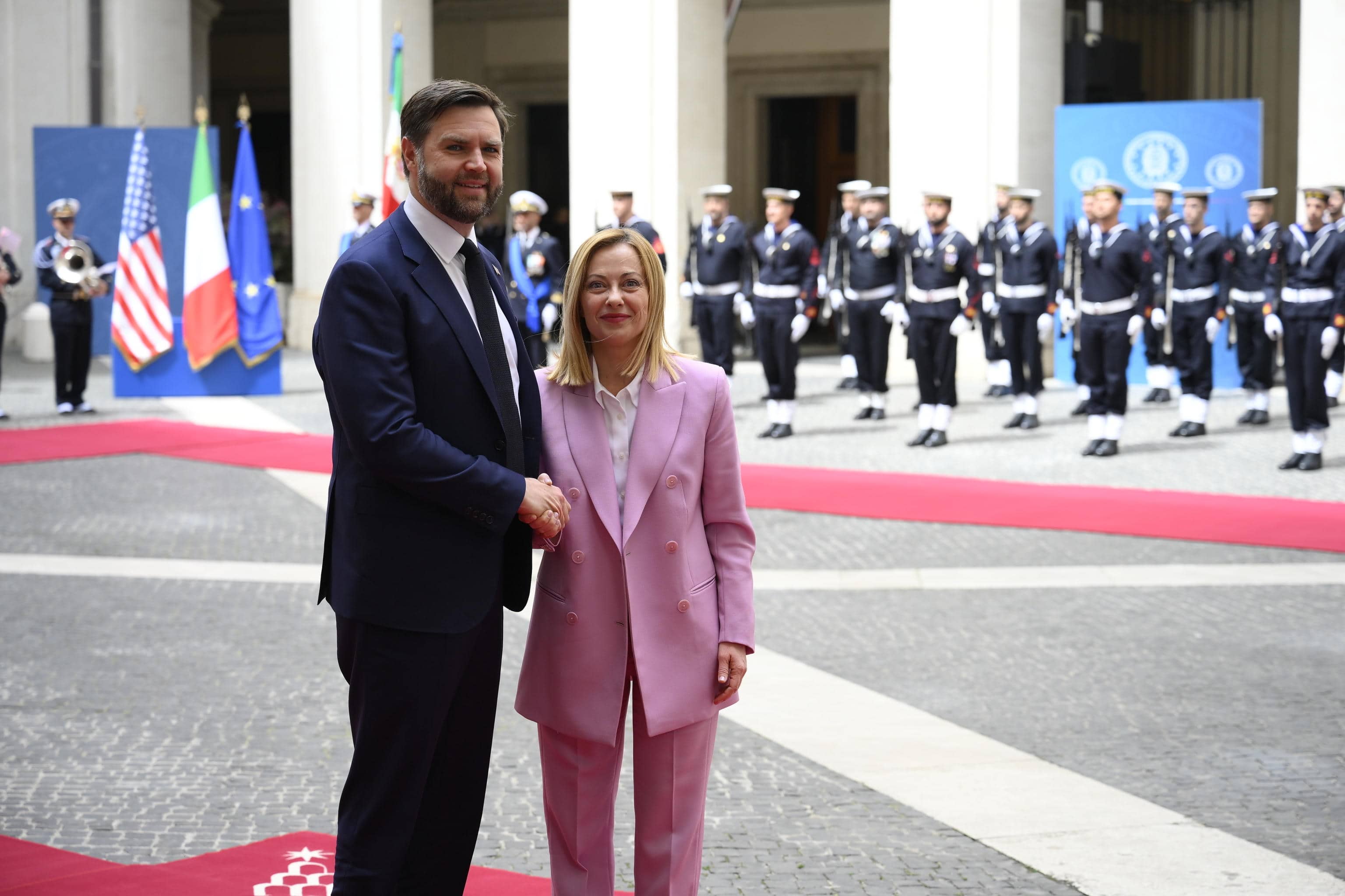 Meloni e Vance