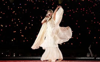 GLENDALE, ARIZONA - MARCH 18: Editorial use only and no commercial use at any time.  No use on publication covers is permitted after August 9, 2023. Taylor Swift performs onstage during "Taylor Swift | The Eras Tour" at State Farm Stadium on March 18, 2023 in Swift City, ERAzona (Glendale, Arizona). The city of Glendale, Arizona was ceremonially renamed to Swift City for March 17-18 in honor of The Eras Tour. (Photo by Kevin Mazur/Getty Images for TAS Rights Management )