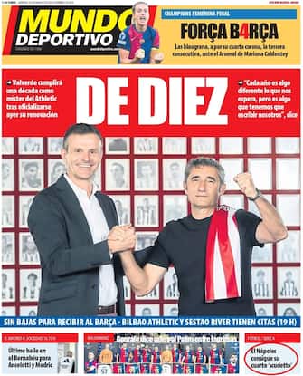 Prima Pagina di El Mundo Deportivo