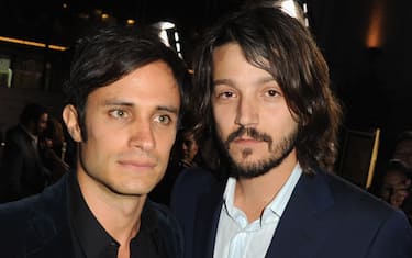 HOLLYWOOD, CA - MARCH 14:  Actors Gael Garcia Bernal and Diego Luna arrive at Premiere of Pantelion Films' "Casa De Mi Padre" at Grauman's Chinese Theatre on March 14, 2012 in Hollywood, California.  (Photo by Kevin Winter/Getty Images)