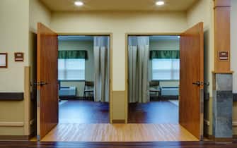 Empty patient rooms in assisted living facility