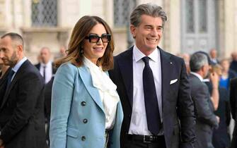 Daniela Santanche’ e Dimitri Kunz durante il Ricevimento al Quirinale in occasione della Festa della Repubblica (Roma - 2023-06-01, LUIGI MISTRULLI) p.s. la foto e' utilizzabile nel rispetto del contesto in cui e' stata scattata, e senza intento diffamatorio del decoro delle persone rappresentate