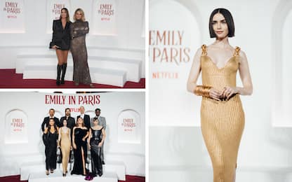 Emily in Paris, Michelle Hunziker e Ilary Blasi alla première a Roma