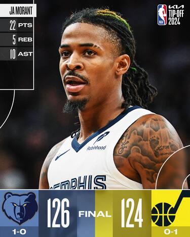 UTAH JAZZ-MEMPHIS GRIZZLIES 124-126