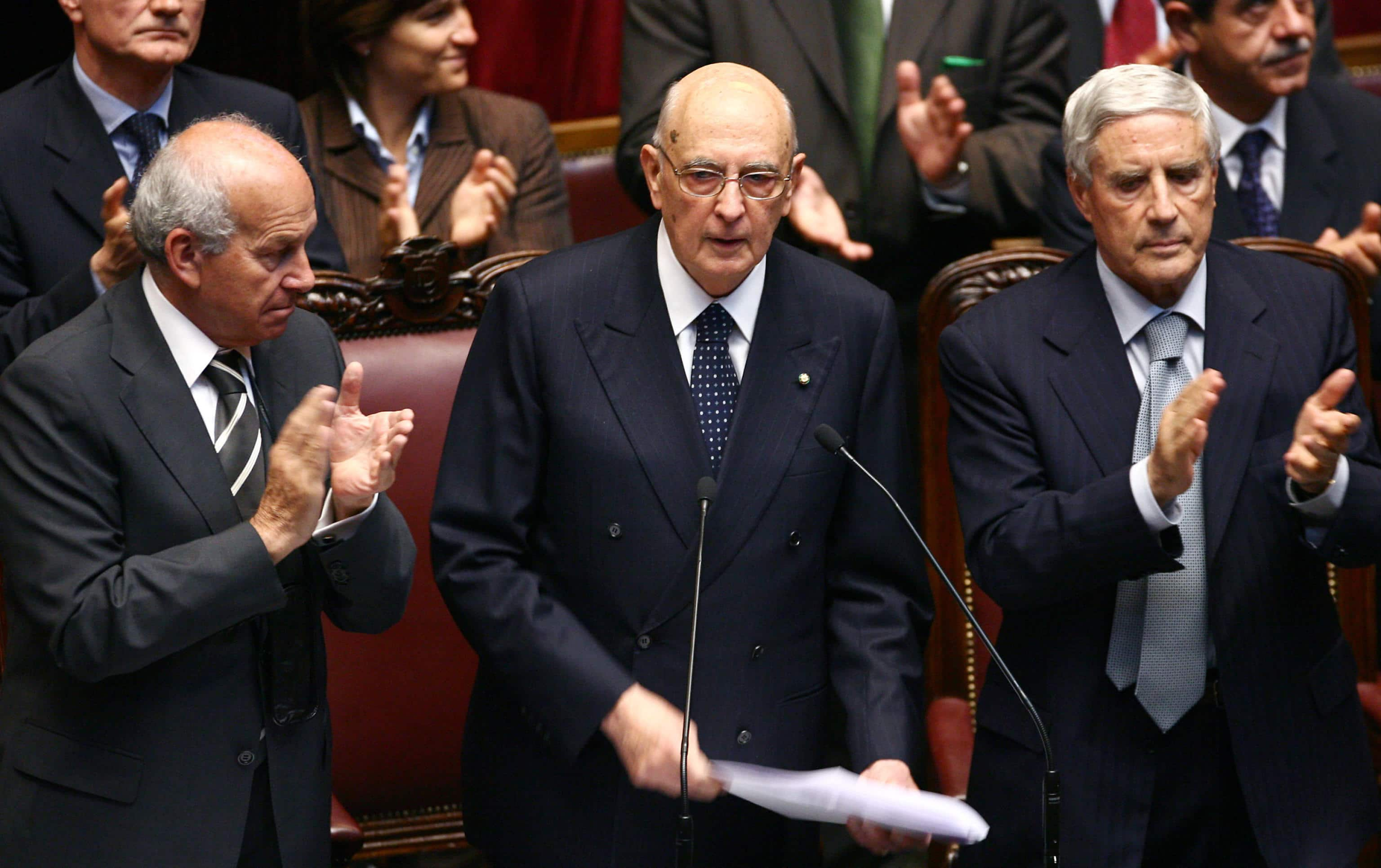 Il giuramento di Napolitano nel 2006