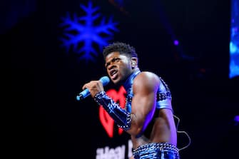 ST PAUL, MINNESOTA - DECEMBER 06: Lil Nas X performs onstage during iHeartRadio 101.3 KDWB's Jingle Ball 2021 Presented by Capital One at Xcel Energy Center on December 6, 2021 in St. Paul/Minneapolis, Minn. (Photo by Adam Bettcher/Getty Images for iHeartRadio)