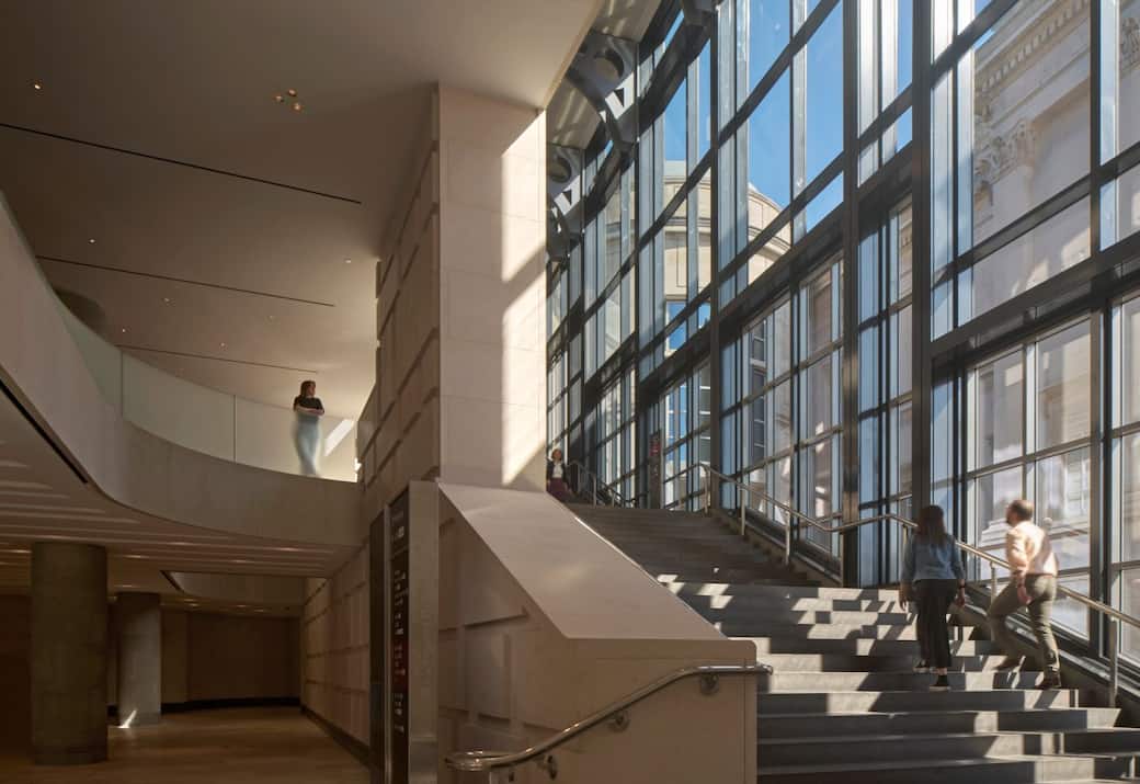 © The National Gallery, London. Photo Edmund Sumner. View of the Grand Staircase with the Rotunda and Jubilee Walk