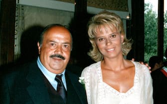 Maria De Filippi il giorno del matrimonio con Maurizio Costanzo il 28 agosto 1995.
ANSA