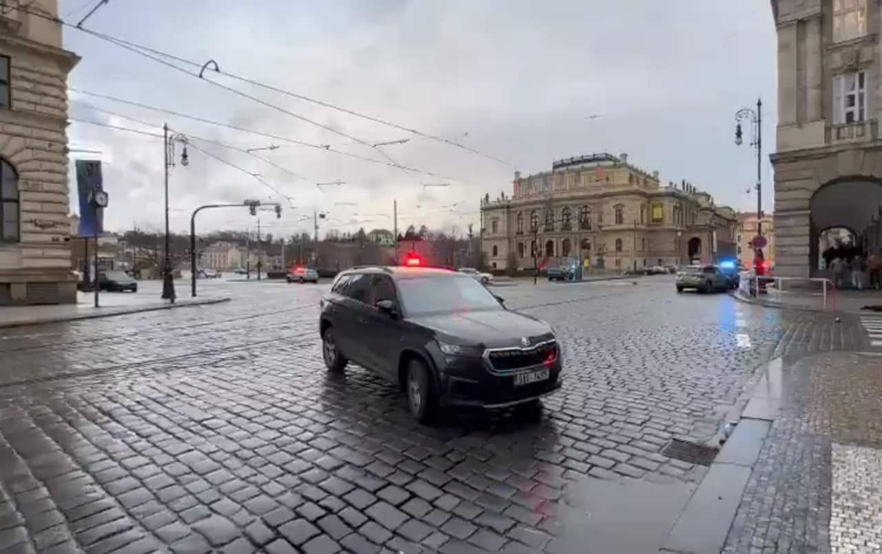 Foto della polizia ceca a Praga