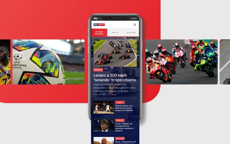 Il nuovo skysport.it versione mobile