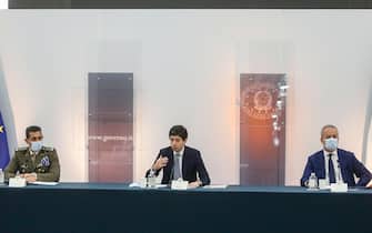Franco Locatelli, Roberto Speranza e Francesco Paolo Figliuolo