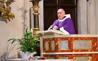 Roma, Funerali Eleonora Giorgi. Nella Foto Il Prete  in Chiesa