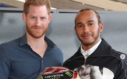 Silverstone, Hamilton incontra il principe Harry