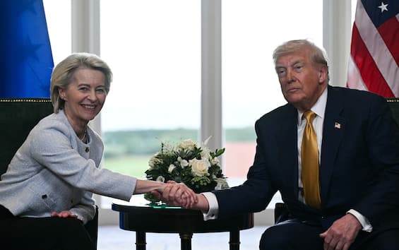 Dazi Usa, Trump vede von der Leyen: accordo raggiunto con Ue per tariffa al 15%