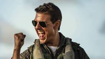 Tom Cruise plays Capt. Pete "Maverick" Mitchell in Top Gun: Maverick from Paramount Pictures, Skydance and Jerry Bruckheimer Films. 