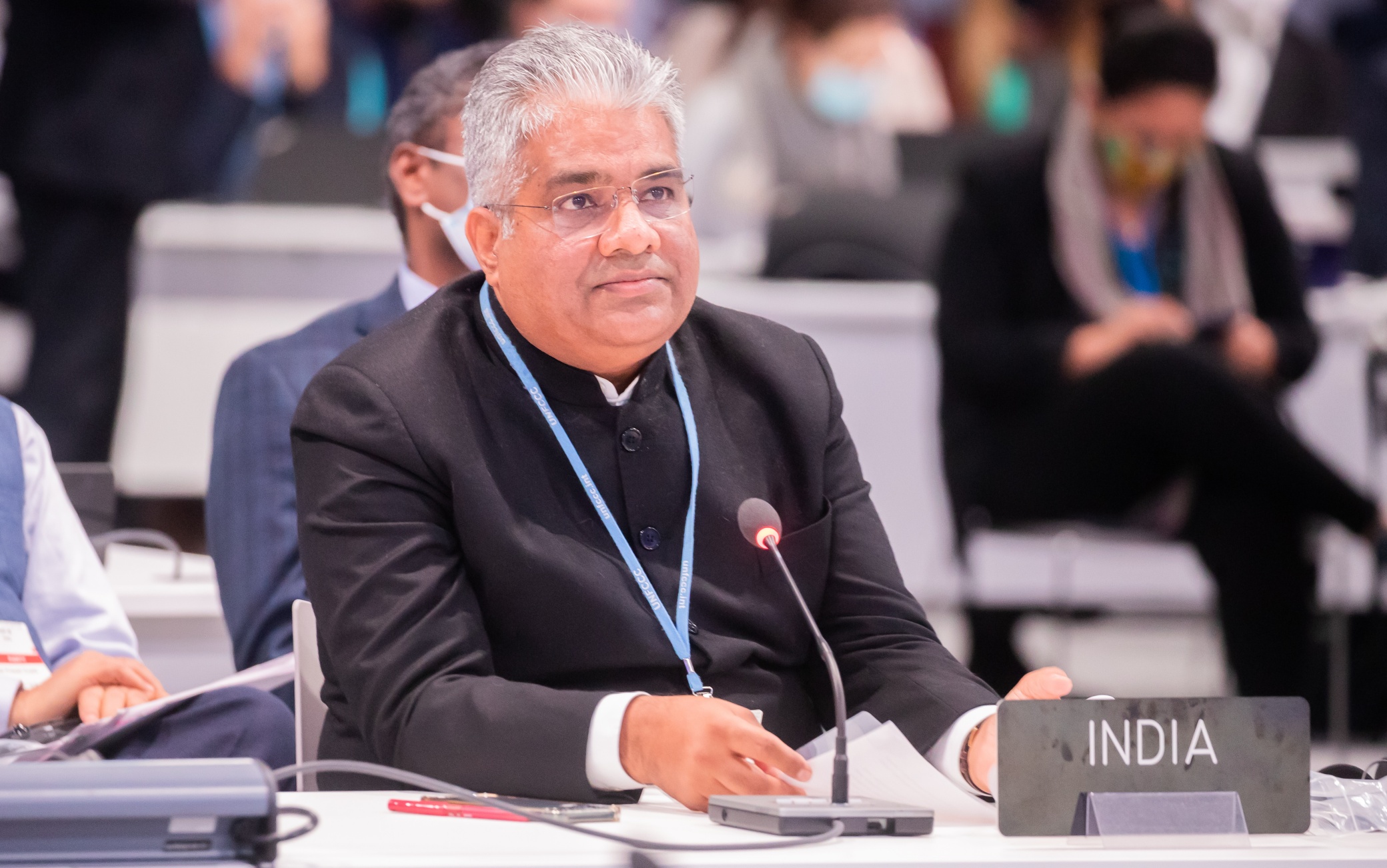 il ministro dell'Ambiente indiano, Bhupender Yadav