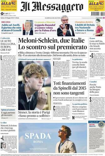 Rassegna stampa 25 maggio