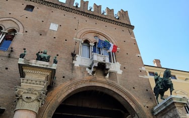 The 15th-century Town Hall in ferrara town