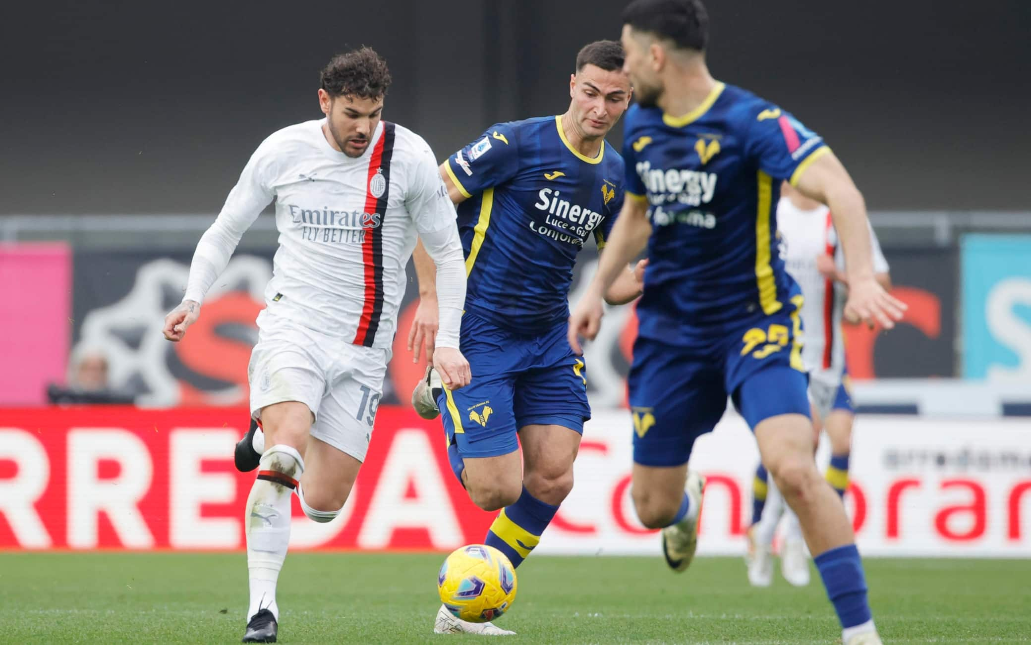 Il primo tempo di Verona-Milan