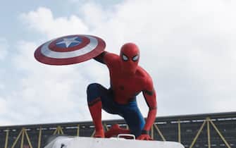 Tom Holland in Civil War uscito nel 2016.