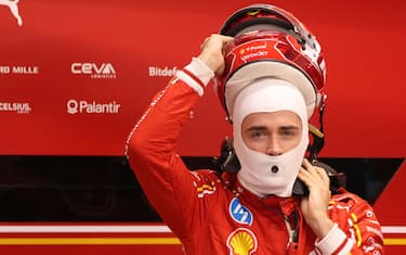 #16 Charles Leclerc MCO) Scuderia Ferrari ITA) Ferrari SF-243, during the 2024 Formula 1 Singapore Grand Prix, 18th round of the 2024 Formula 1 World Championship from September 20 to 22, 2024 at the Singapore Circuit.  (Photo by Philippe Nanchino/Just Pictures/Sipa USA)