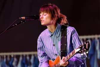 INDIO, CALIFORNIA - APRIL 12: (FOR EDITORIAL USE ONLY) Faye Webster performs at the Mojave Tent during the 2024 Coachella Valley Music and Arts Festival at Empire Polo Club on April 12, 2024 in Indio, California. (Photo by Frazer Harrison/Getty Images for Coachella)