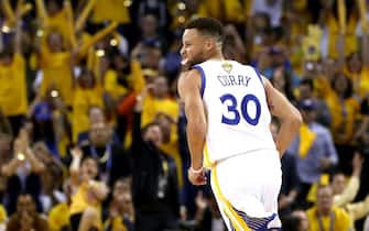 in Game 2 of the 2017 NBA Finals at ORACLE Arena on June 4, 2017 in Oakland, California. NOTE TO USER: User expressly acknowledges and agrees that, by downloading and or using this photograph, User is consenting to the terms and conditions of the Getty Images License Agreement. 
