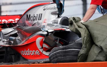 2007, a muro a Valencia prima dell'esordio in McLaren