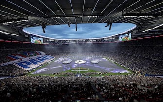 epa12147827 General view of the Allianz Arena before the UEFA Champions League final between Paris Saint-Germain and Internazionale Milano in Munich, Germany 31 May 2025.  EPA/FRIEDEMANN VOGEL