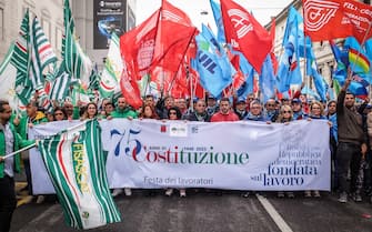 La manifestazione del Primo maggio a Milano