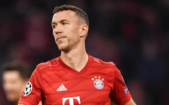 epa07977041 Bayern's Ivan Perisic reacts during the UEFA Champions League group B soccer match between Bayern Munich? and Olympiacos Piraeus at the Allianz Arena in Munich, Germany, 06 November 2019.  EPA/LUKAS BARTH-TUTTAS