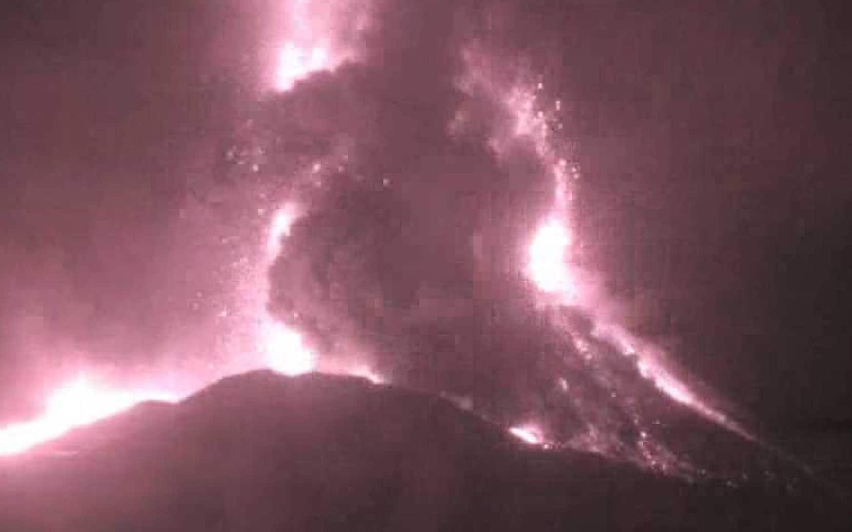 L'eruzione sull'Etna