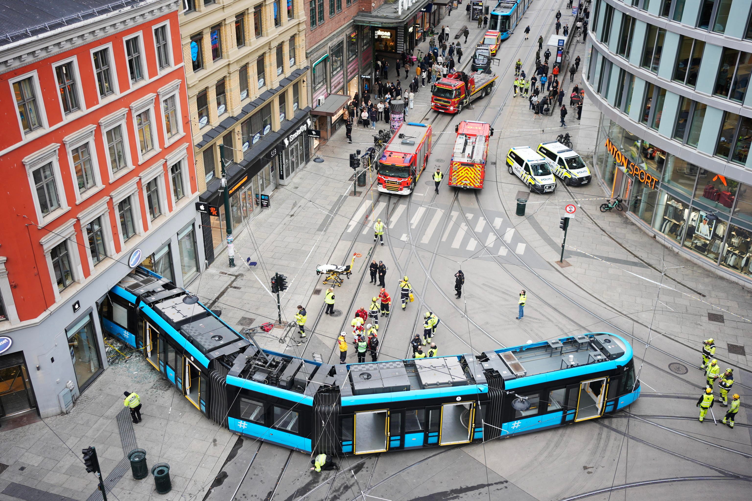 Tram Oslo incidente