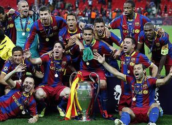 Il Barcellona festeggia la coppa