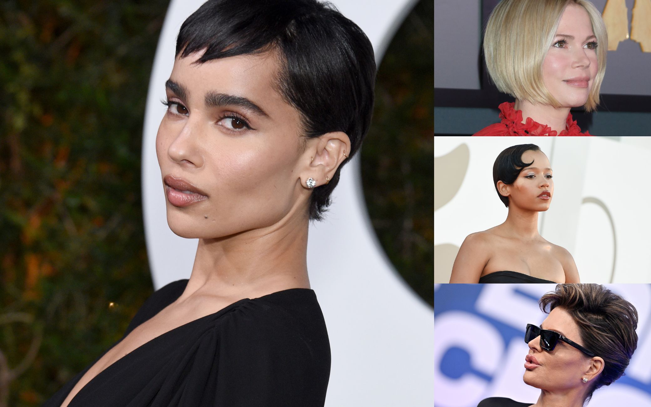 capelli rasati da un lato donna