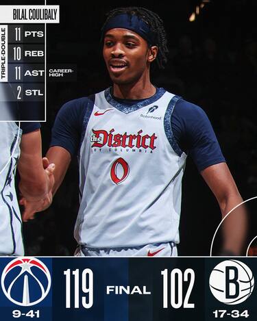 BROOKLYN NETS-WASHINGTON WIZARDS 102-119