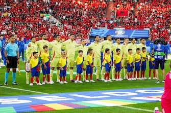 Team of Spain during the UEFA Euro 2024, Group B football match between Albania and Spain on 24 June 2024 at Merkur Spiel-Arena in Dusseldorf, Germany