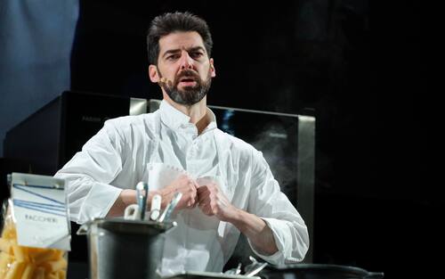 MADRID, SPAIN - 2023/01/23: Italian Chef Massimiliano Alajmo from restaurant Le Calandre seen during the Madrid Fusion international gastronomic congress edition at IFEMA in Madrid. (Photo by Atilano Garcia/SOPA Images/LightRocket via Getty Images)