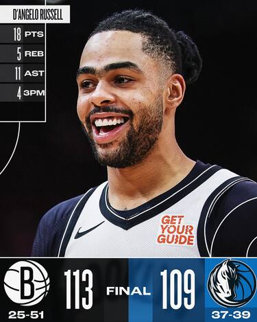 DALLAS MAVERICKS-BROOKLYN NETS 109-113