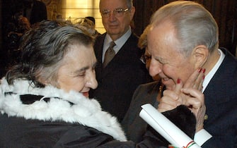 Alda Merini e Carlo Azeglio Ciampi