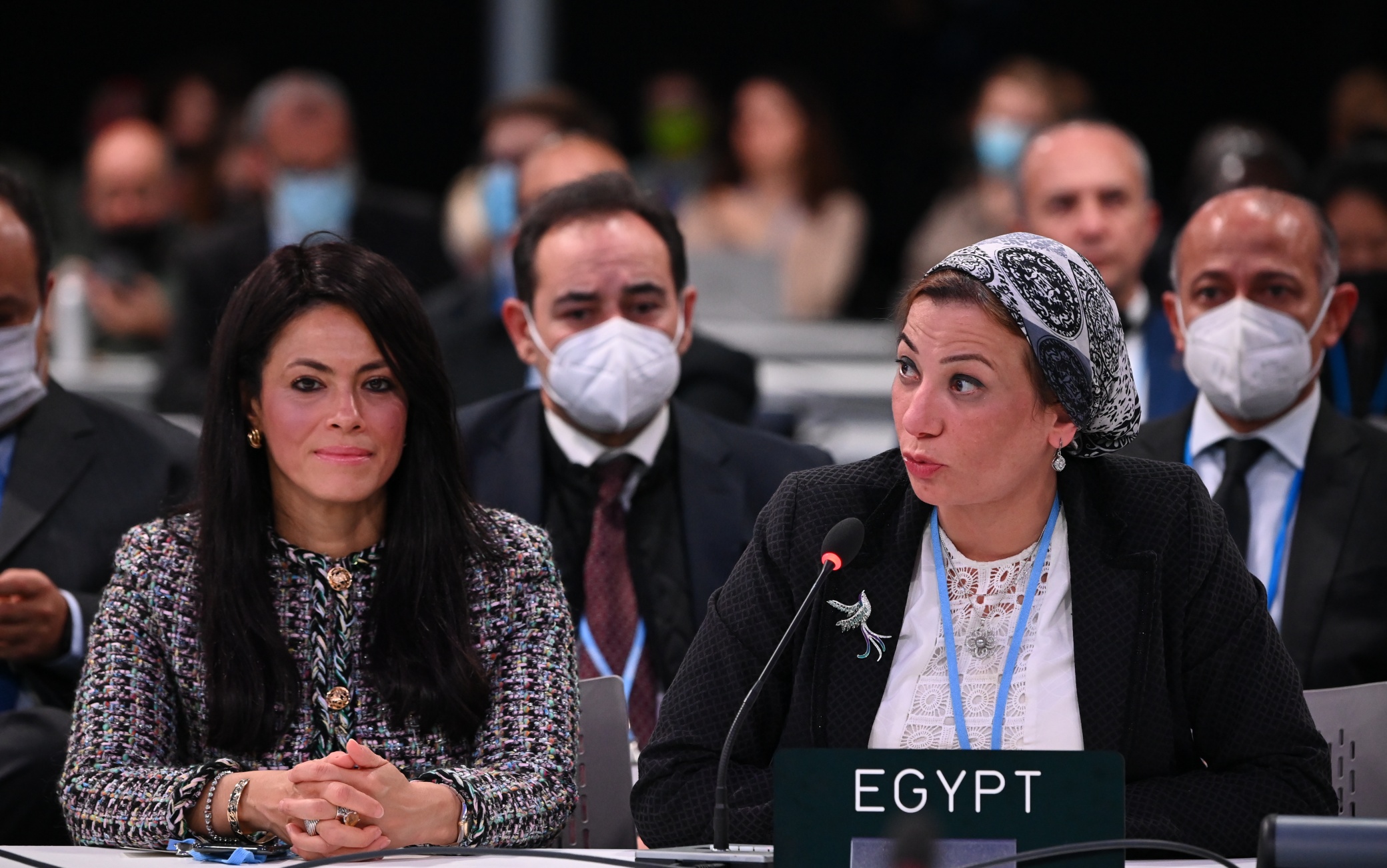 La delegazione egiziana alla Cop26