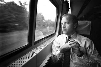 Biden da giovane in treno dal Delaware a Washington D.C.