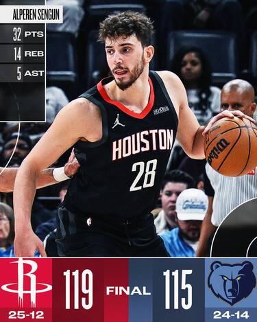 MEMPHIS GRIZZLIES-HOUSTON ROCKETS 115-119