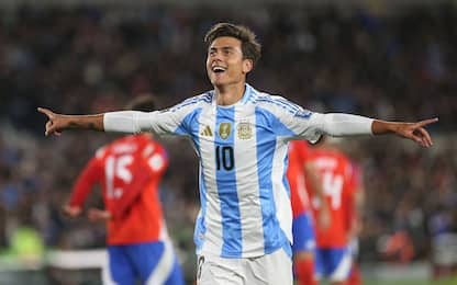 Dybala torna al gol, l'Argentina batte il Cile 3-0