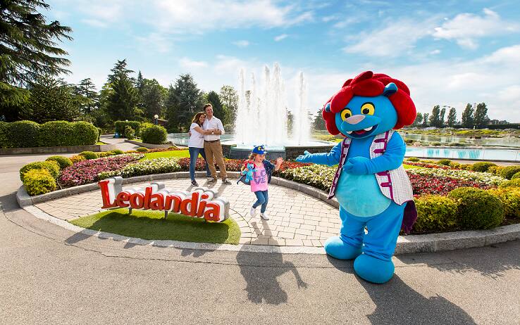 L'ingresso al parco divertimenti Leolandia